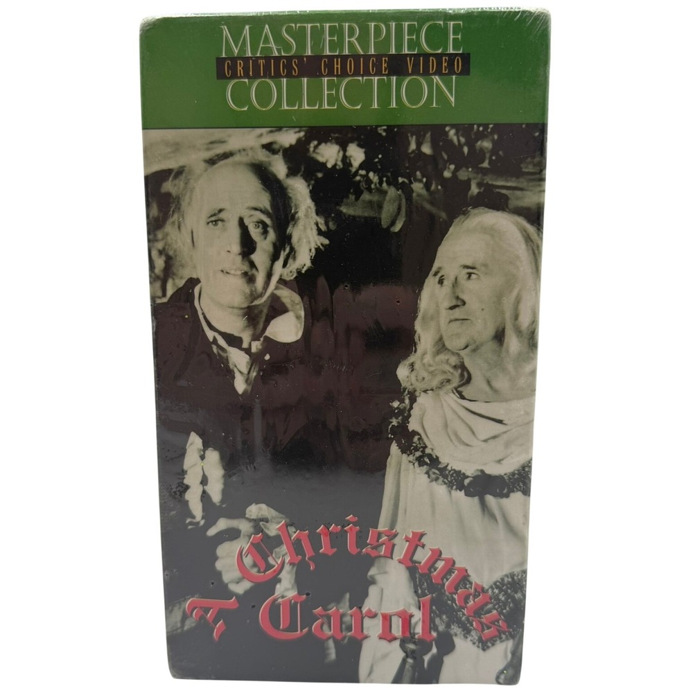 A Christmas Carol VHS Alastair Sim 1951 Film Masterpiece Critics Choice Sealed - Picture 1 of 6